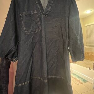 Woman’s Size Medium Dk Blue Denim Dress